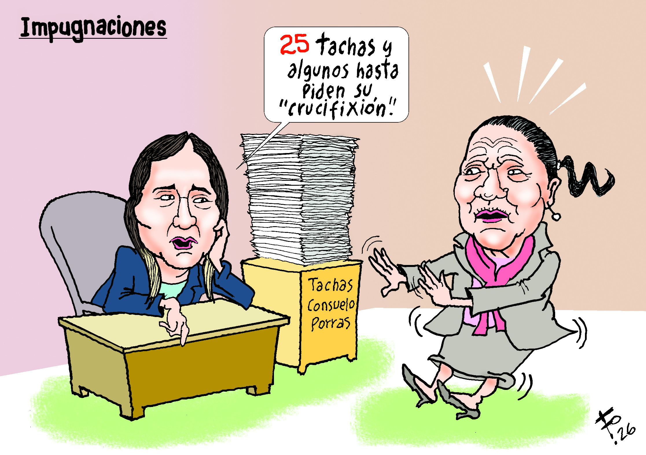 Personajes: Claudia Paredes y Consuelo Porras