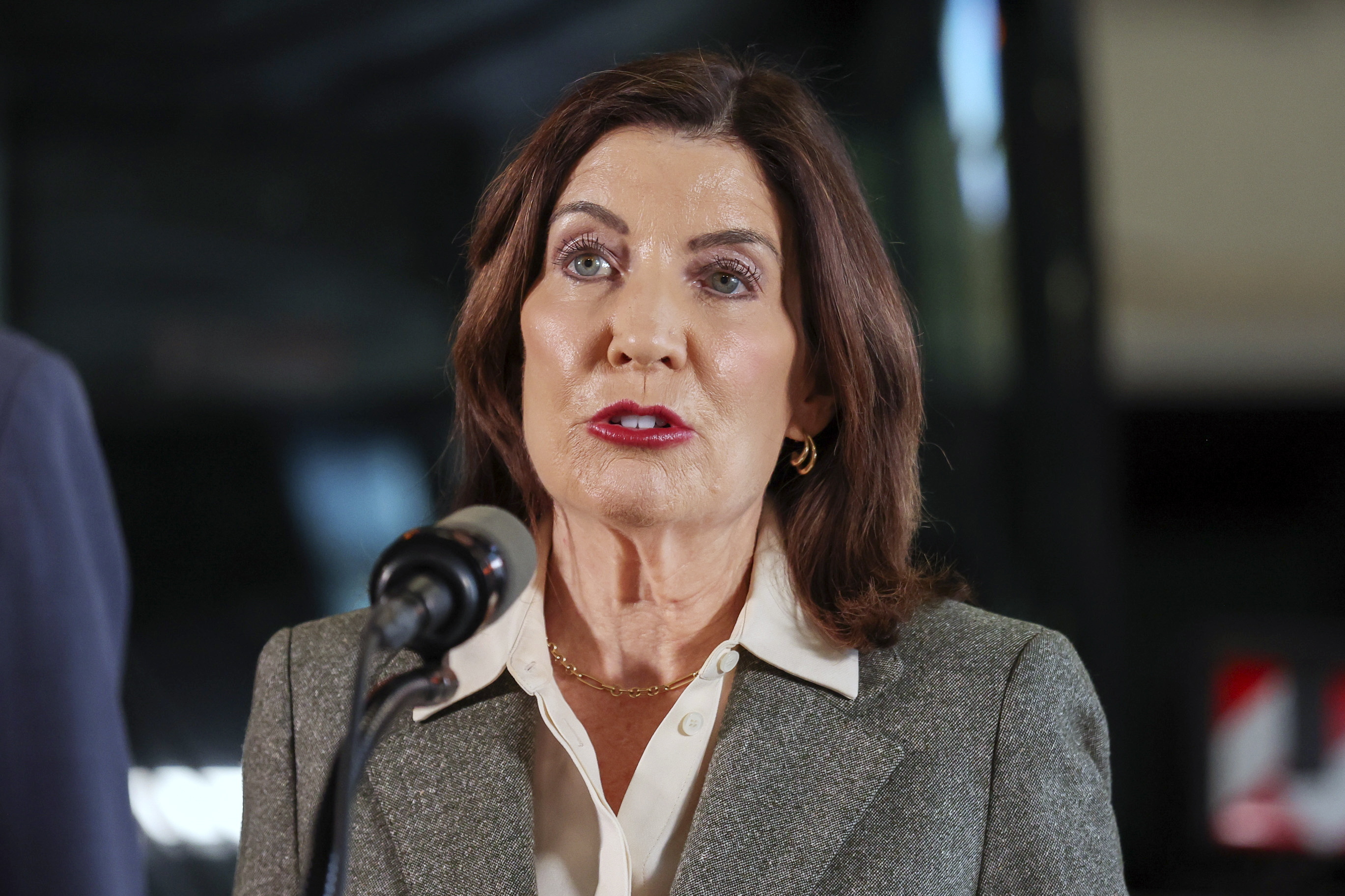 NEW YORK (United Gobernador de Nueva York, Kathy Hochul. (Foto Prensa Libre: EFE/EPA/SARAH YENESEL).