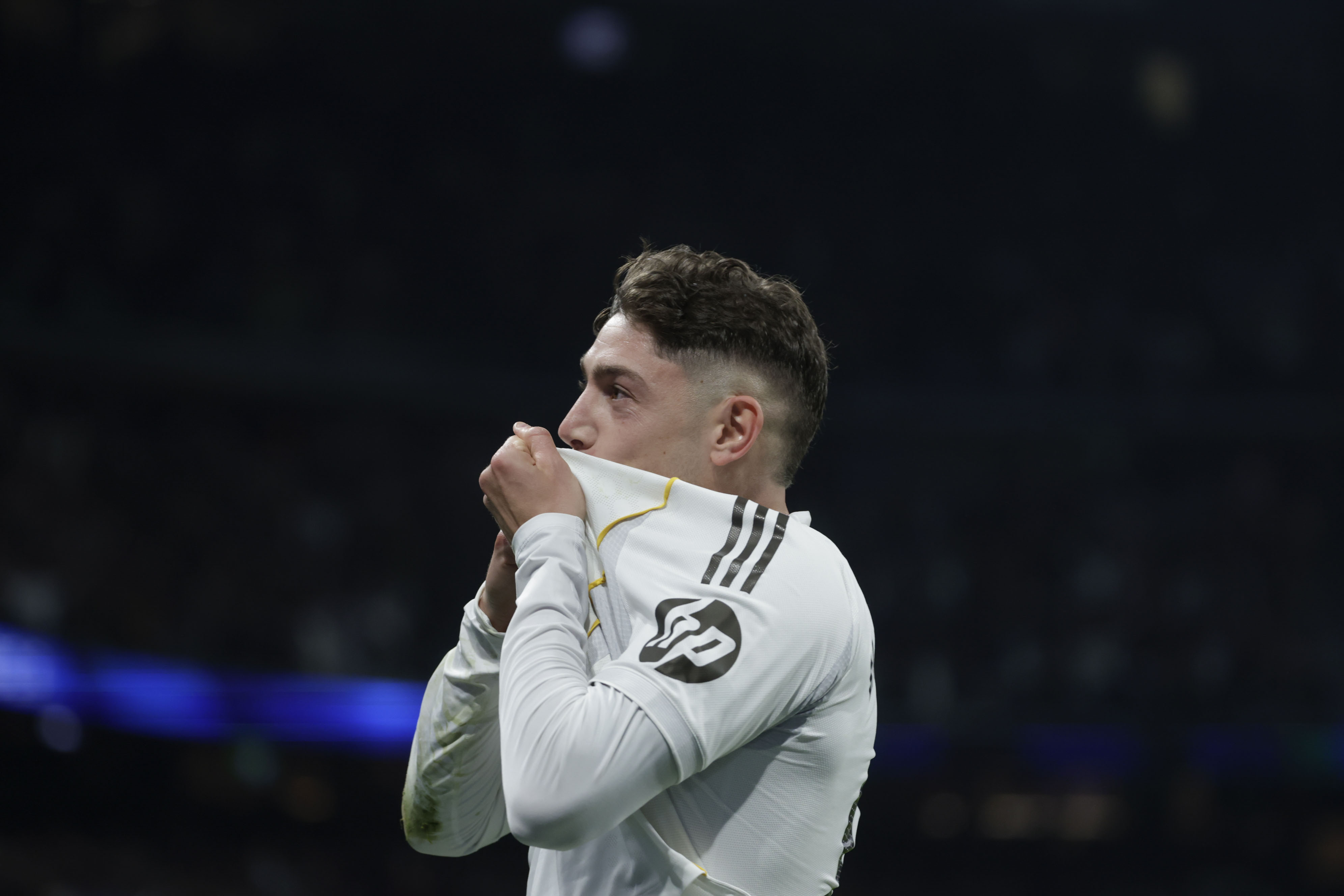 El centrocampista del Real Madrid Fede Valverde.  (Foto Prensa Libre: EFE/Juanjo Martín).