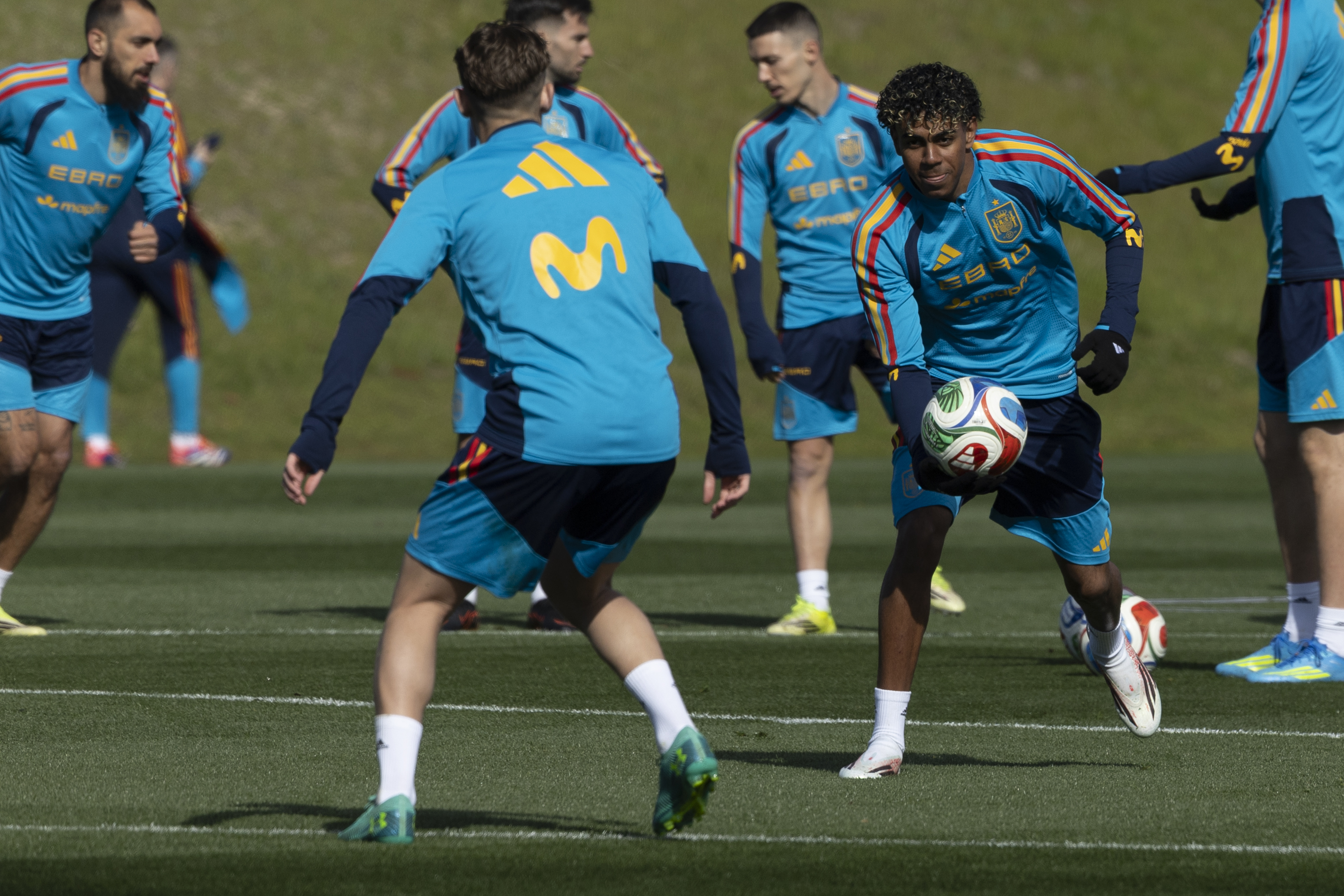 El delantero Lamine Yamal será pieza clave con la selección española. (Foto Prensa Libre: EFE)