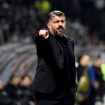 Zenica (Bosnia and Herzegovina), 31/03/2026.- Head coach of Italy Gennaro Gattuso gestures on the touchline during the FIFA World Cup 2026 European playoff match between Bosnia and Herzegovina and Italy in Zenica, Bosnia and Herzegovina, 31 March 2026. (Mundial de Fútbol, Bosnia-Herzegovina, Italia) EFE/EPA/NIDAL SALJIC