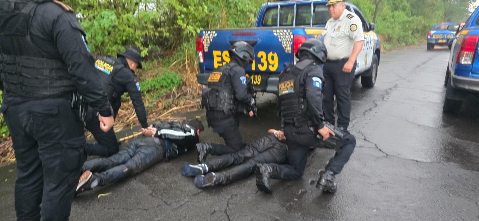 Capturan a tres presuntos asaltabuses tras ataque a pasajeros y herir a un hombre en Escuintla