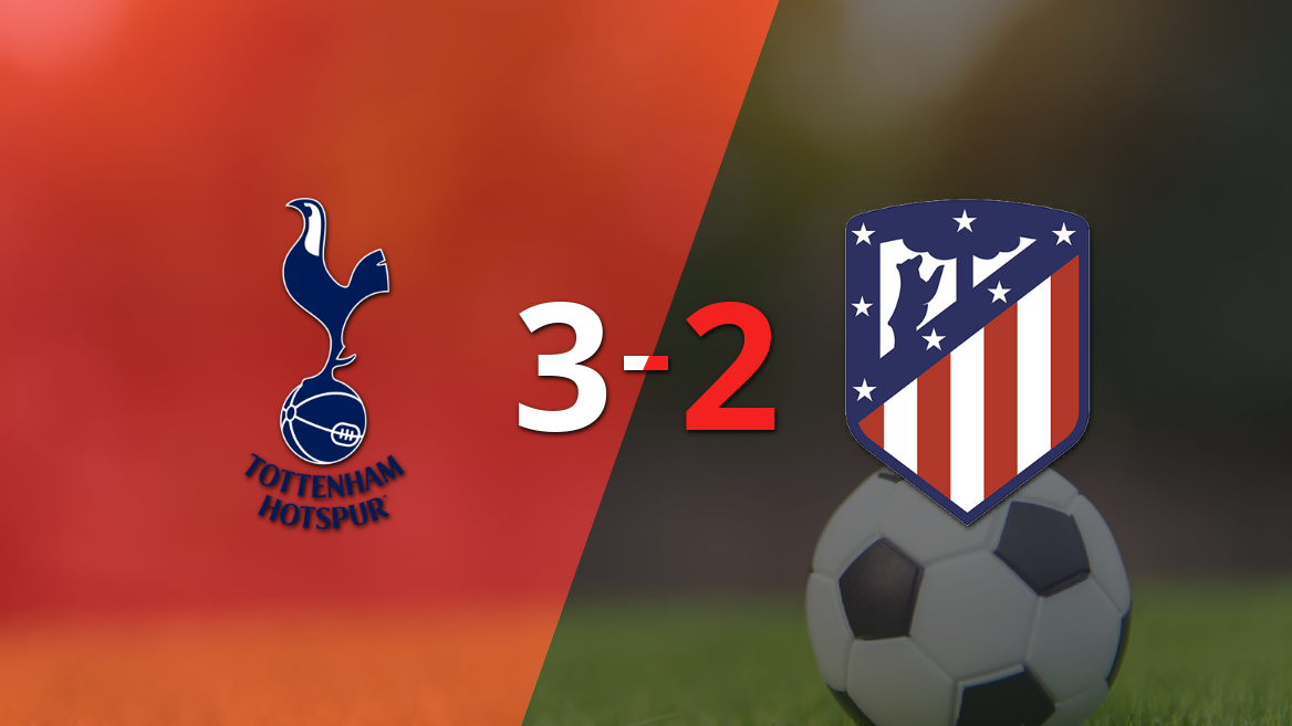 Atlético de Madrid cayó 3-2 ante Tottenham, pero igual clasificó