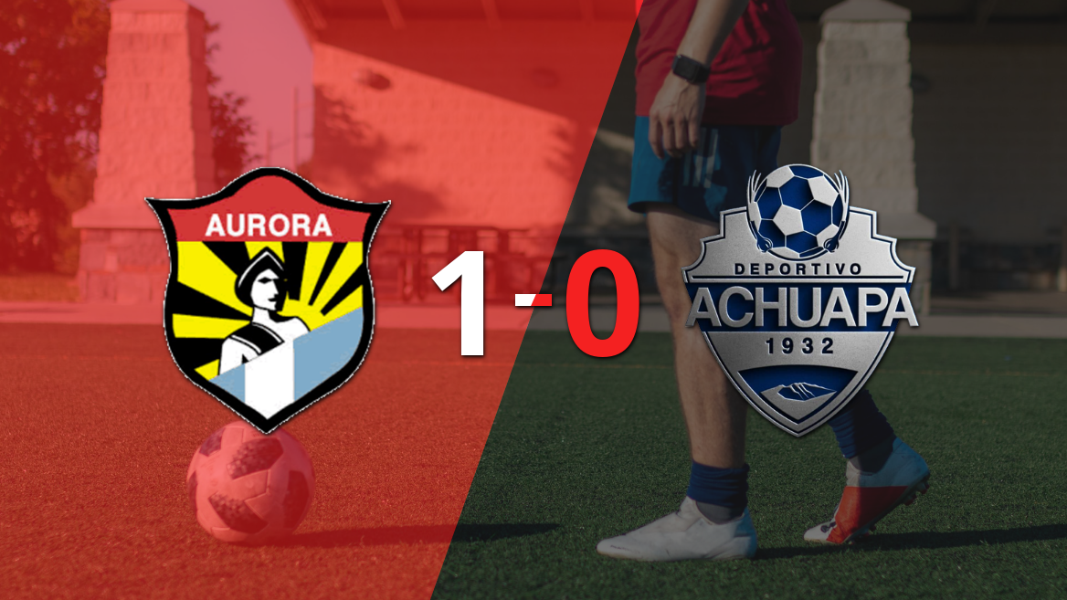 A Aurora FC le alcanzó con un gol para derrotar a Achuapa en el estadio Municipal Guillermo Slowing