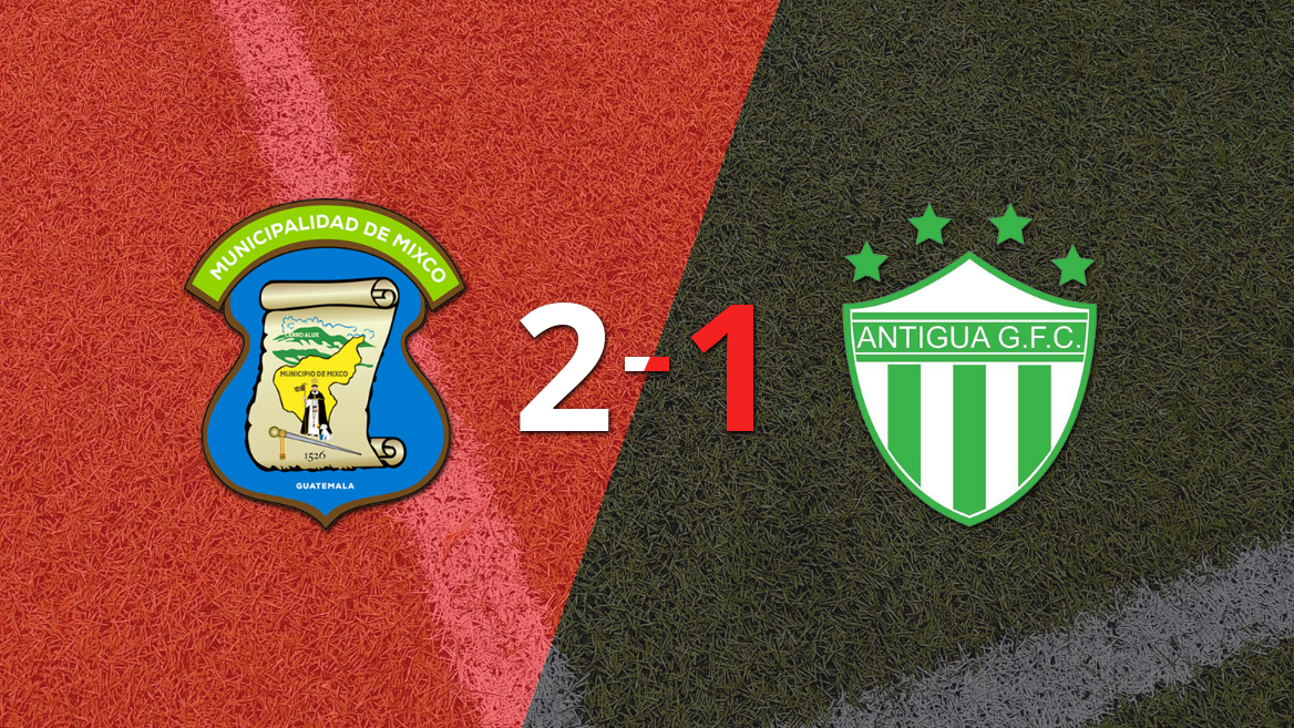 Nicolás Martínez anotó doblete en la victoria por 2 a 1 de Mixco sobre Antigua GFC