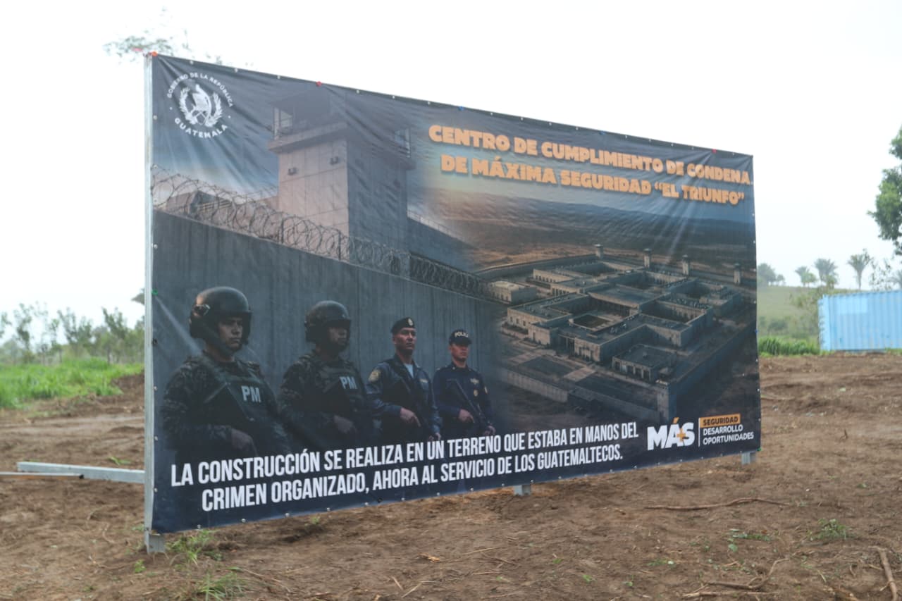 Cárcel de máxima seguridad “El Triunfo” será construida en Morales, Izabal, en un terreno incautado al narcotráfico. (Foto Prensa Libre: Moisés Xec)