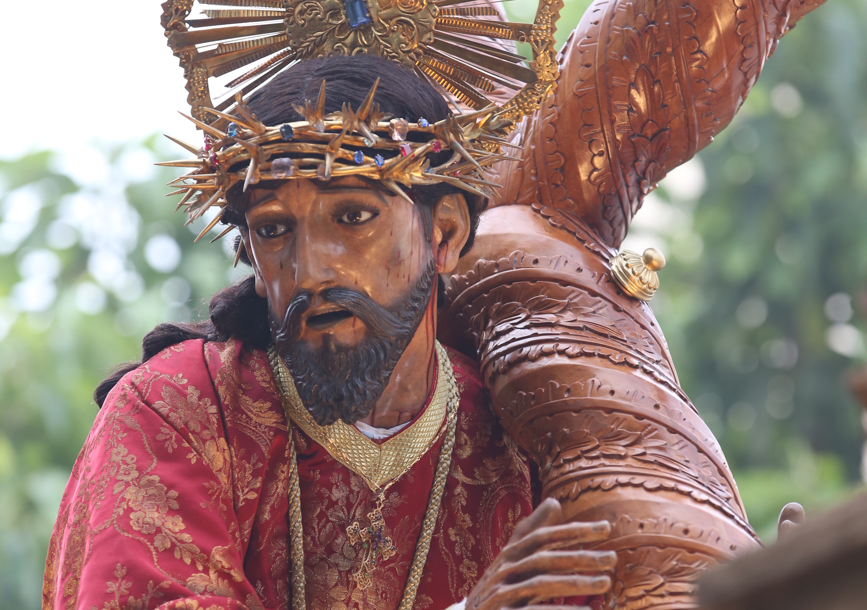 Semana Santa 2026 en Ciudad de Guatemala: procesión de Jesús Nazareno del Rescate, del templo Santa Teresa