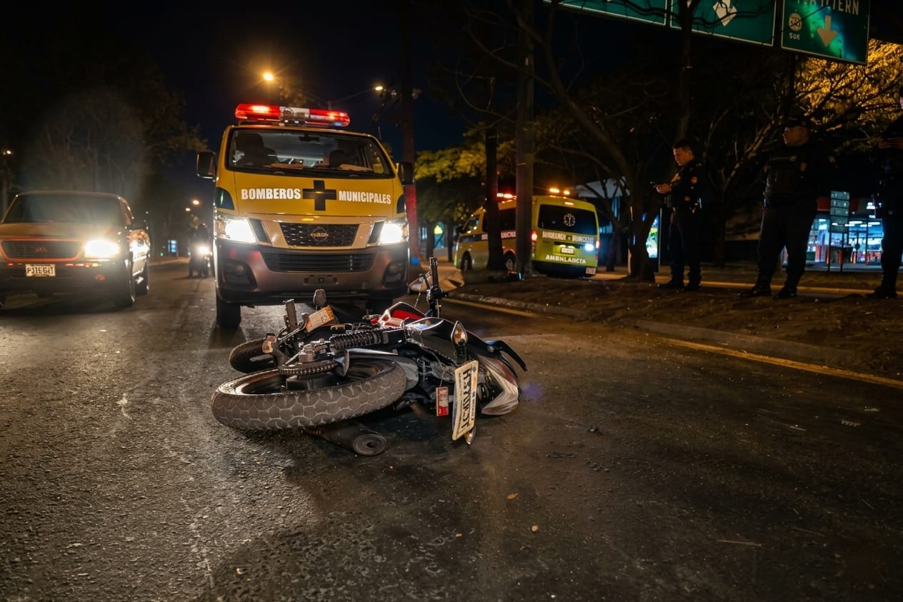 Accidente vial motocicleta Anillo Periférico