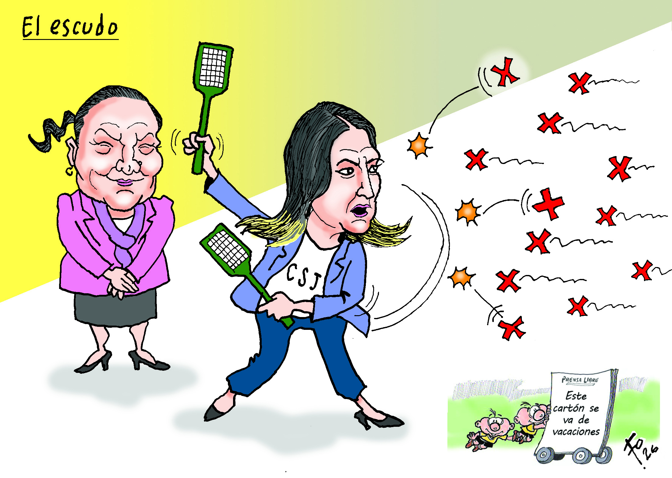 Personajes: Consuelo Porras y Claudia Paredes.