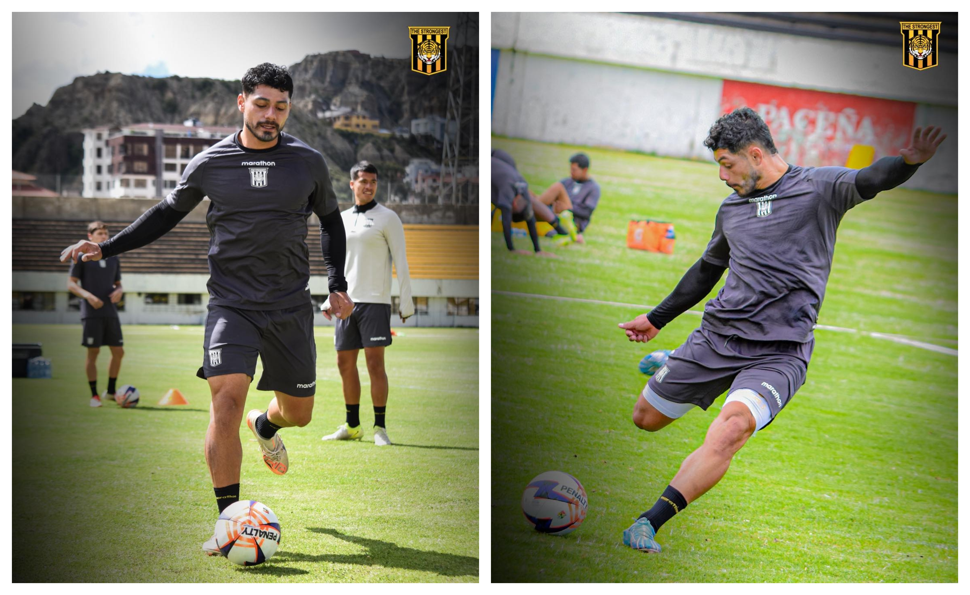 El delantero guatemalteco Darwin Lom vivió una de sus noches más inspiradas desde su llegada a Bolivia tras anotar tres goles. (Foto Prensa Libre: The Strongest).