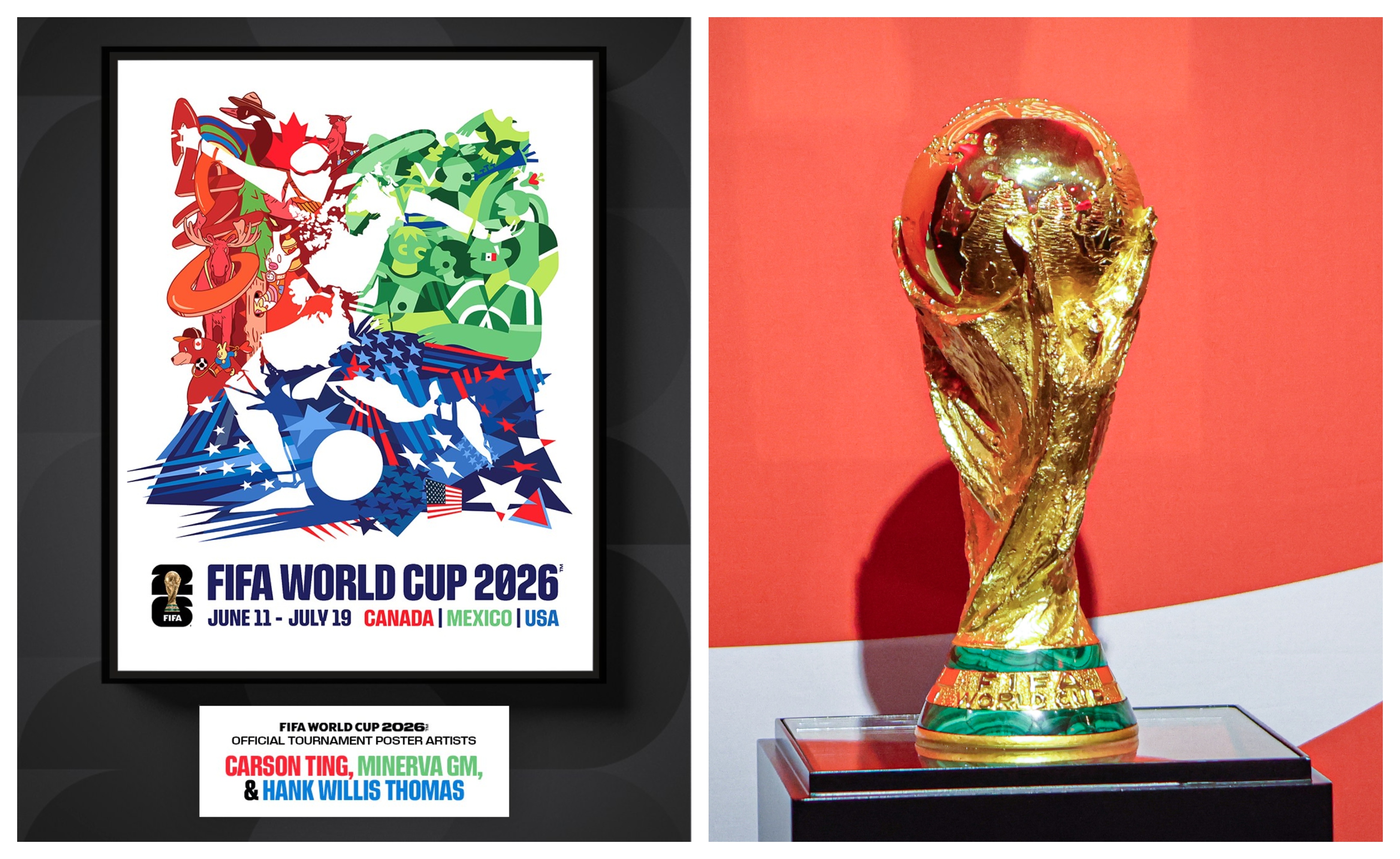 Mundial 2026: FIFA revela el póster oficial a 100 días del arranque, un collage que une a Canadá, EE. UU. y México