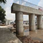 Paso a desnivel de la avenida Petapa detenido, obra inconclusa en Ciudad de Guatemala