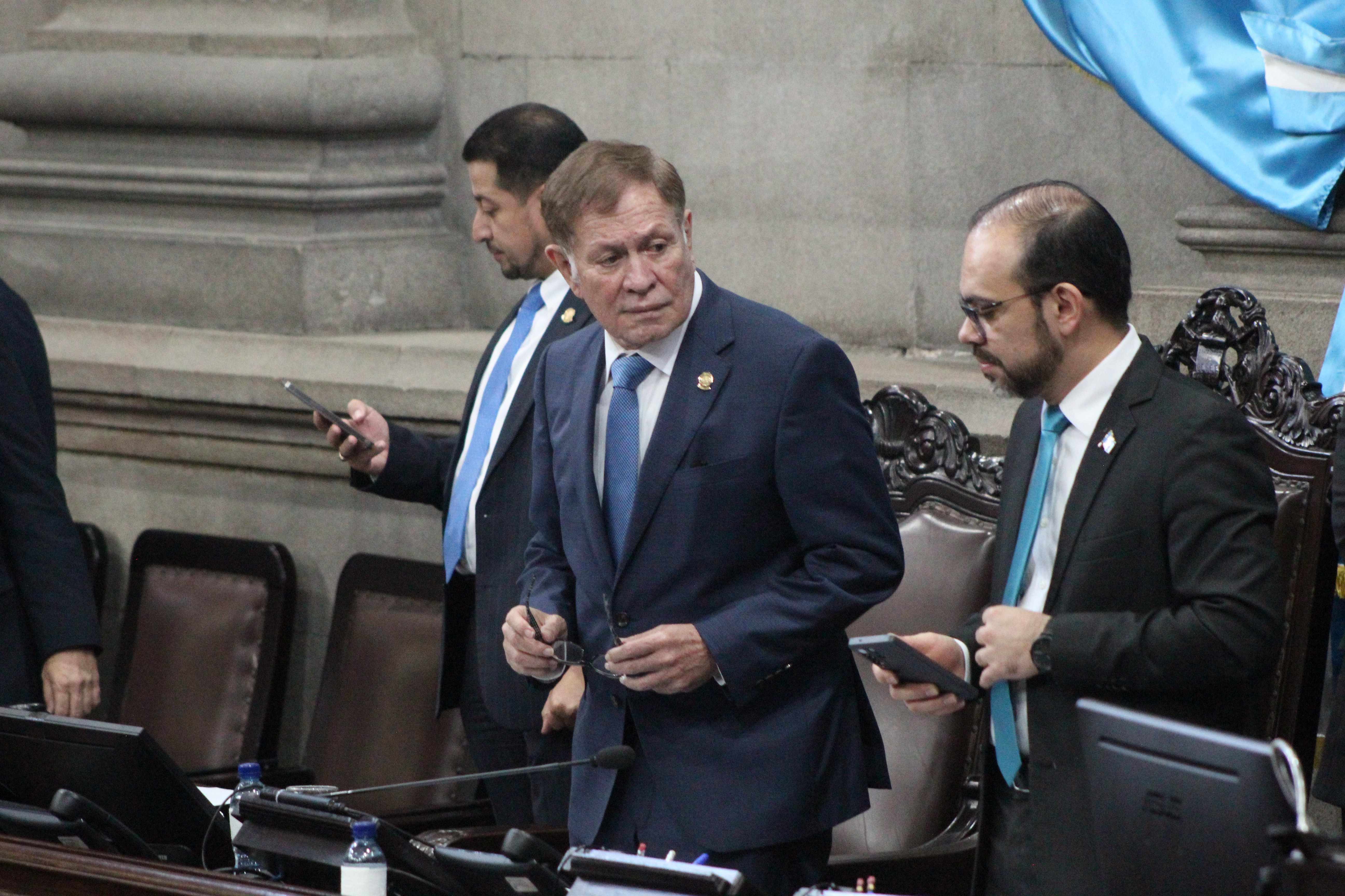 El presidente de la Junta Directiva del Congreso, Luis Contreras. (Foto Prensa Libre: Byron Rivera). 