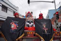 Alumnos de la Universidad San Carlos de Guatemala  se renen llevando acabo la ya tradicional Huelga de Dolores. Desfile bufo satrico que critica la coyuntura nacional. 

Foto Prensa Libre: Javier Gonzlez.   27/03/2026