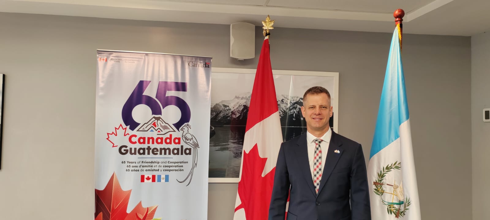 El embajador de Canadá en Guatemala, Olivier Jacques, fue nombrado en 2024 también Alto Comisionado de Canadá ante Belice. (foto, Prensa Libre: Glenda Burrión)