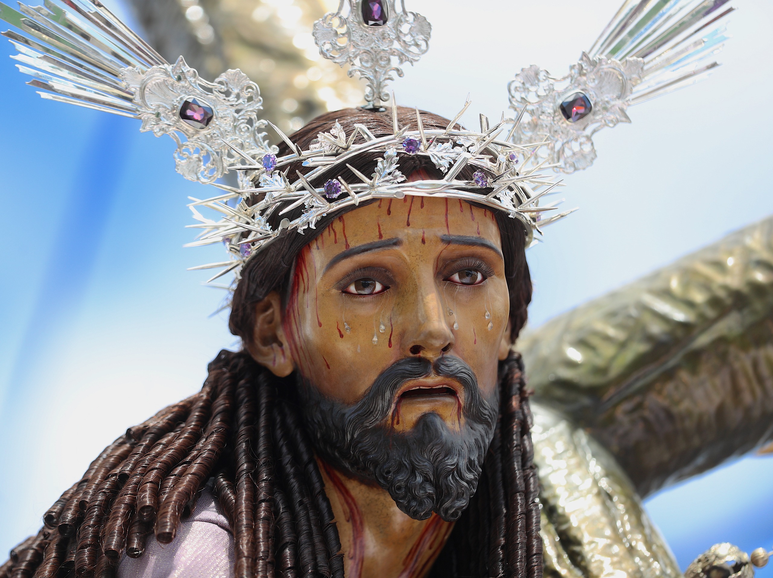 PROCESION JESUS NAZARENO TRES POTENCIAS VIRGEN DE DOLORES PARROQUIA'