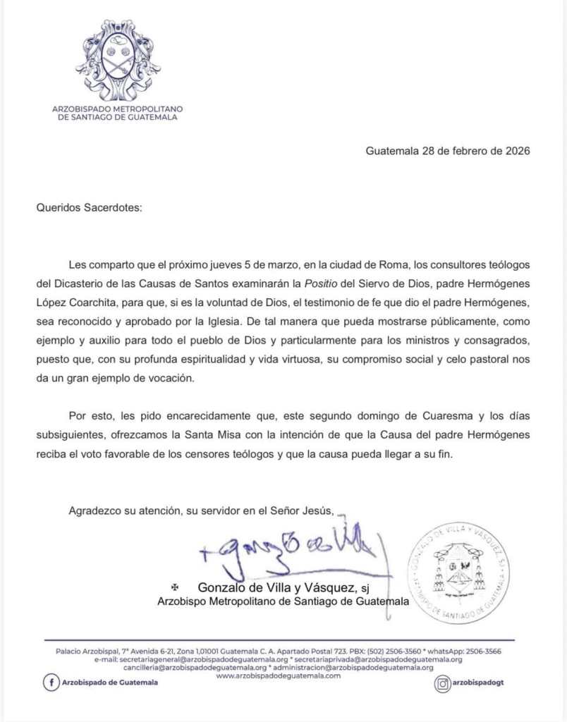 Padre Hermógenes avanza en su beatificación: este 5 de marzo examinan su causa en Roma