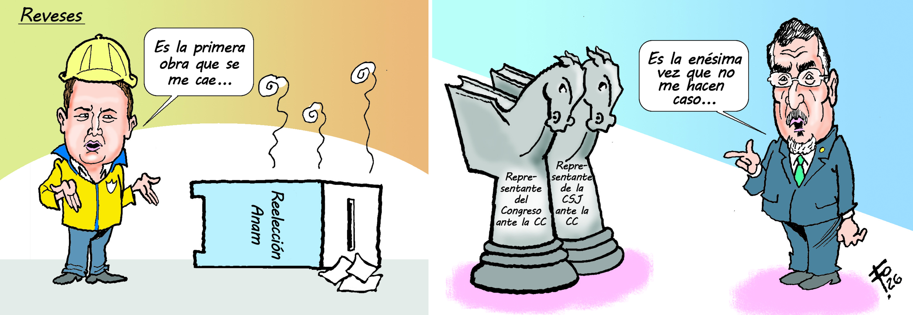 Personajes: Sebastián Siero y Bernardo Arévalo.