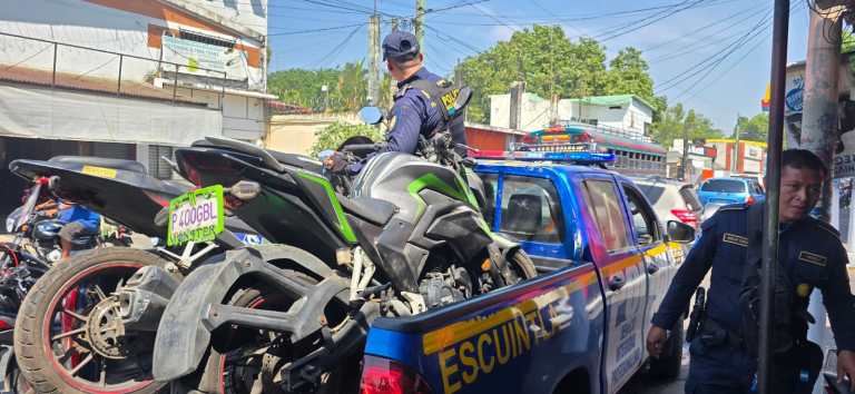 PNC reporta 6 mil motocicletas consignadas en 2