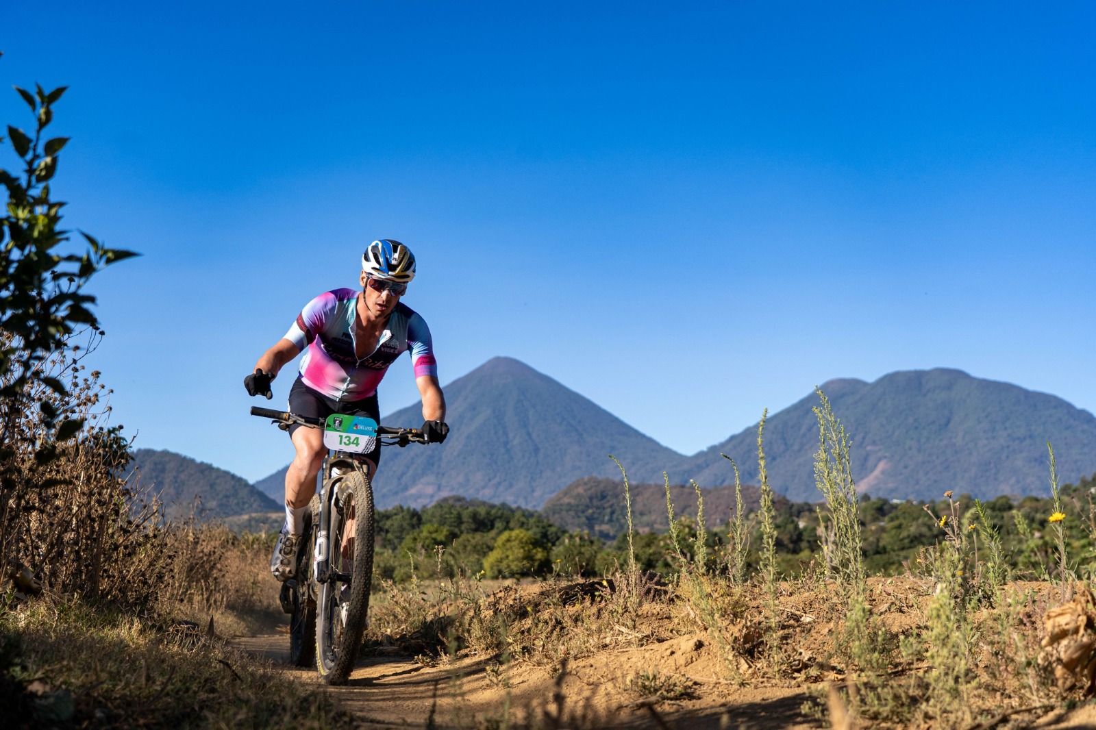 Juan Ignacio Maegli en competencia de Ciclismo de Montaña.(Foto Prensa Libre: Cortesía Duro al Pedal): 