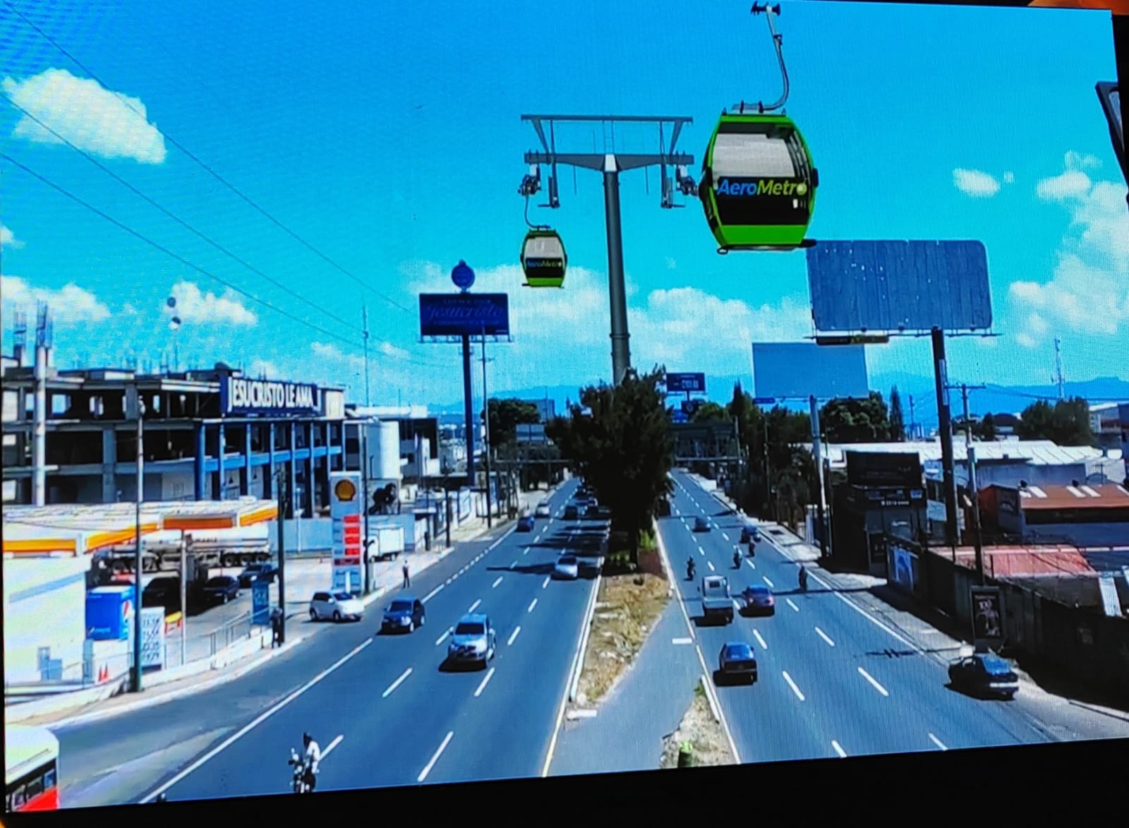 Vista proyectada del AeroMetro en Molino de las Flores, un nodo estratégico que también albergará la Central de Occidente. (Foto, cortesía Cable Vía)