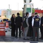 Personal del Ministerio Público realiza inspecciones el 19 de marzo en gasolineras denunciadas por la Diaco, como parte de la investigación por posibles aumentos injustificados en los precios de combustibles. (Foto, Prensa Libre: María René Barrientos)