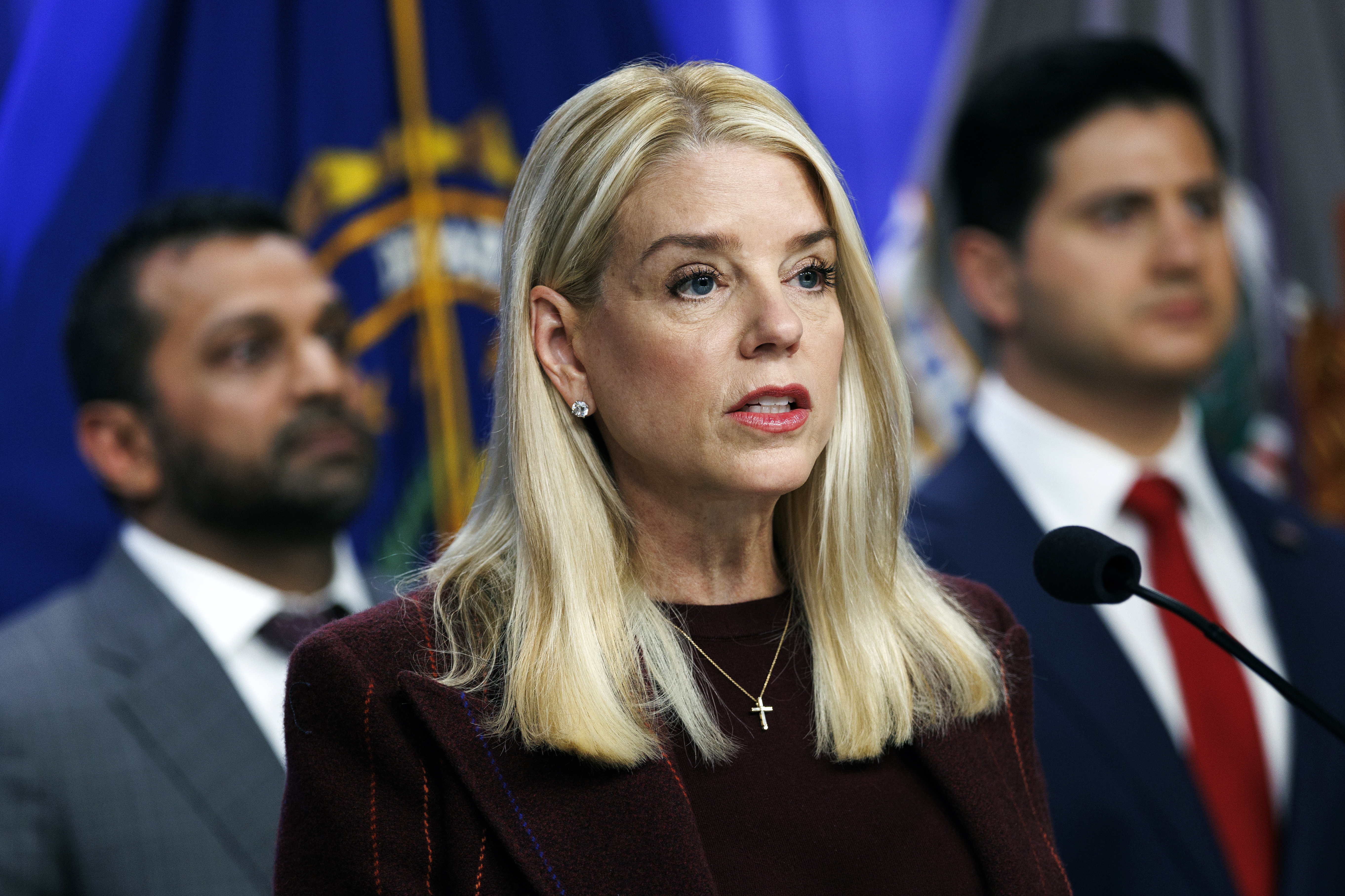 La exfiscal general de Estados Unidos, Pam Bondi. (Foto Prensa Libre: EFE/ Will Oliver / ARCHIVO).
