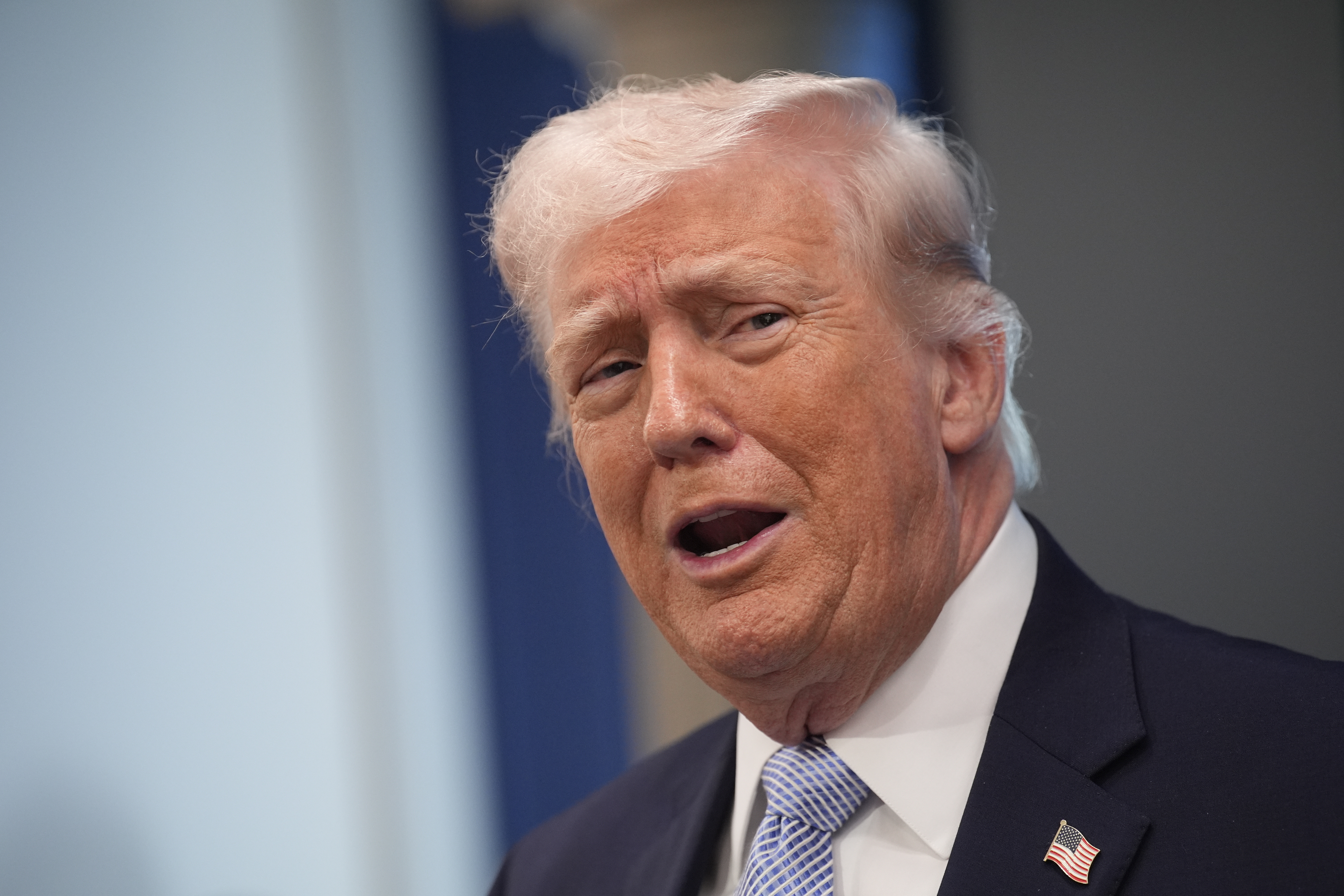 El presidente de Estados Unidos, Donald Trump. (Foto Prensa Libre: EFE/EPA/YURI GRIPAS / POOL). 