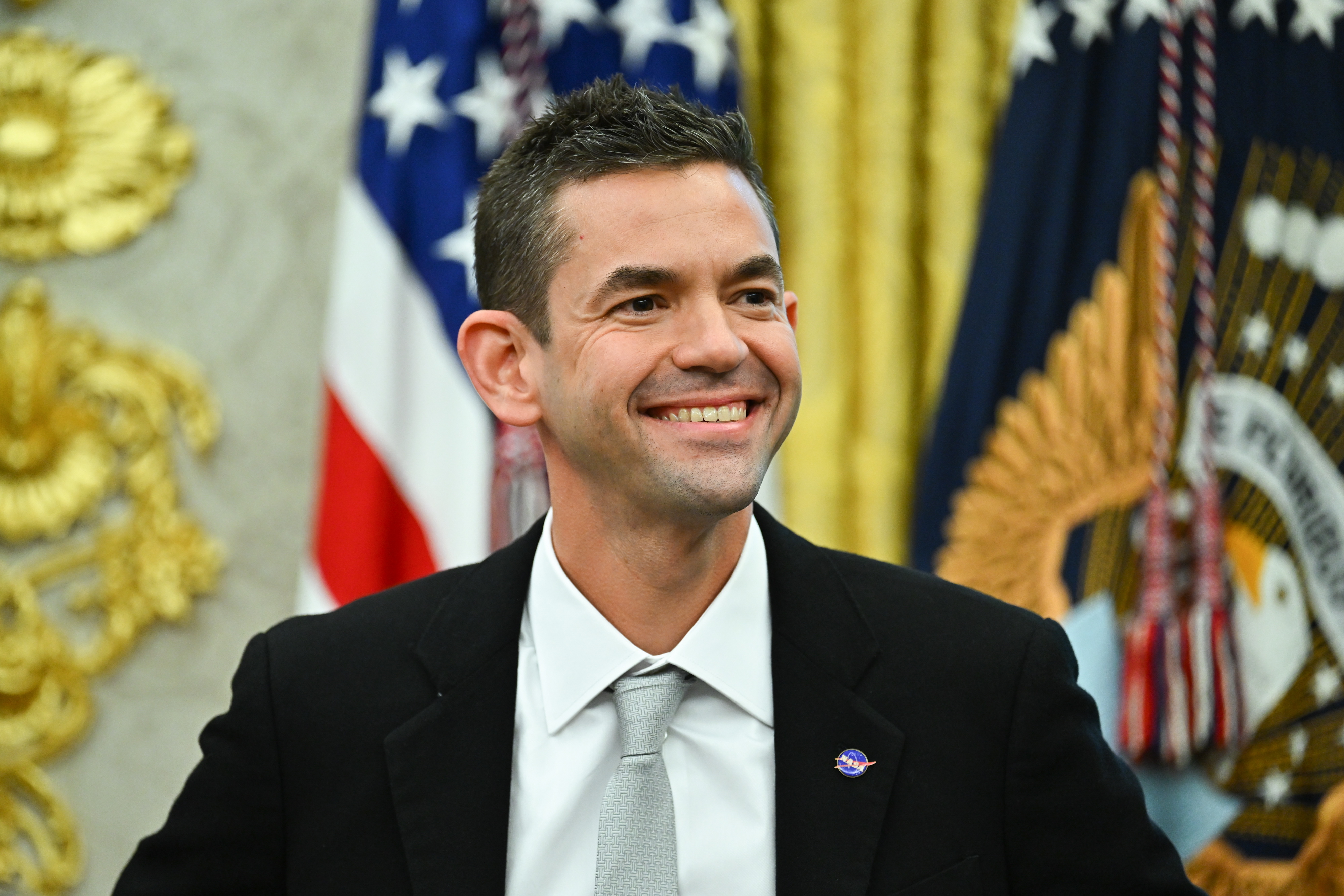 Jared Isaacman, administrador de la NASA. (Foto Prensa Libre: EFE/EPA/Graeme Sloan).