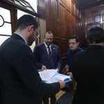 Comisionados trasladan al Ejecutivo la nómina definitiva para elegir al jefe del Ministerio Público. (Foto Prensa Libre: Moisés Xec)