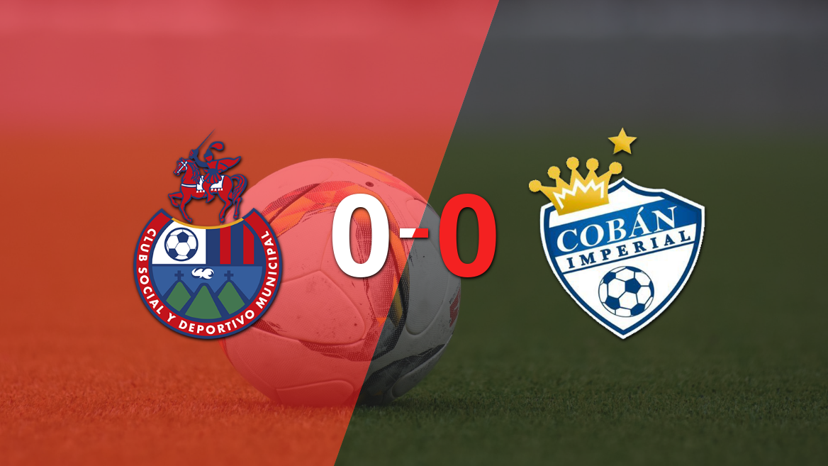 Municipal y Cobán Imperial igualaron sin goles en el marcador