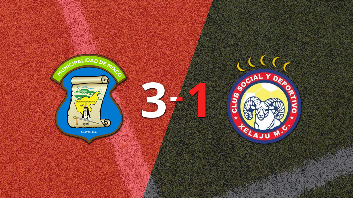 Mixco superó por 3-1 a Xelajú como local