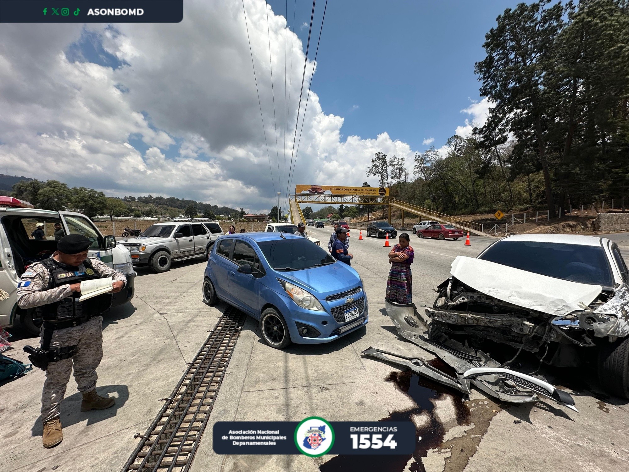 Accidentes de tránsito heridos motoristas Viernes Santo