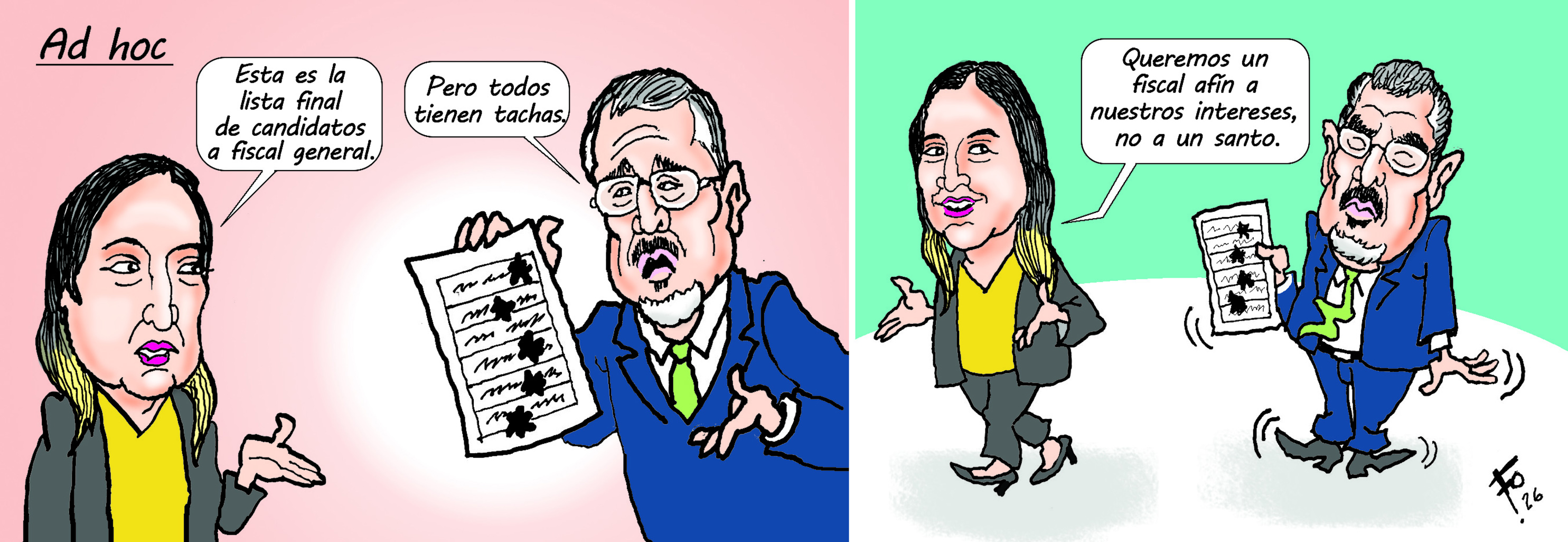 Personajes: Claudia Paredes y Bernardo Arévalo.