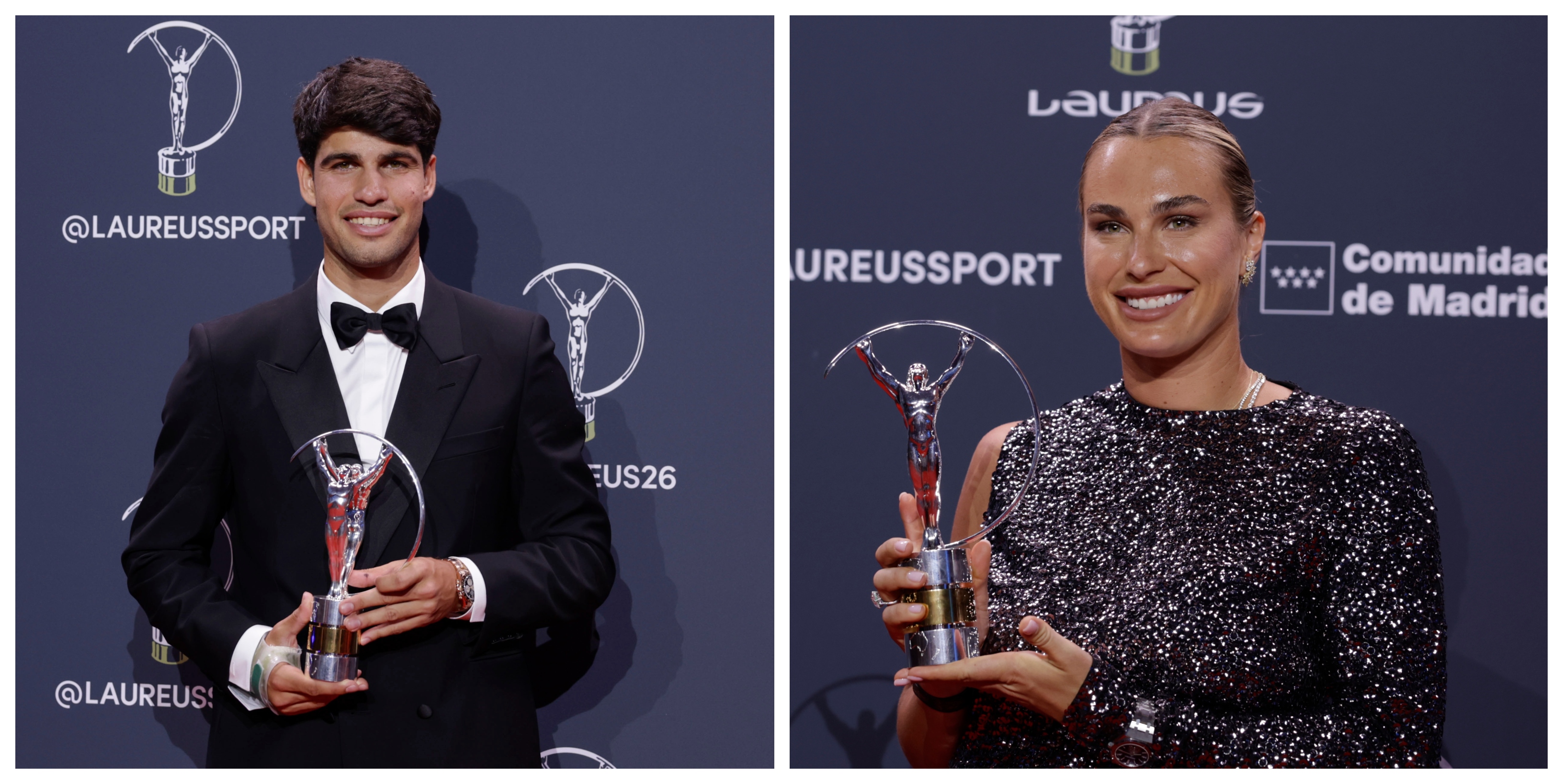 Mejores deportistas del último año en la gala Laureus 2026.(Foto Prensa Libre: EFE).