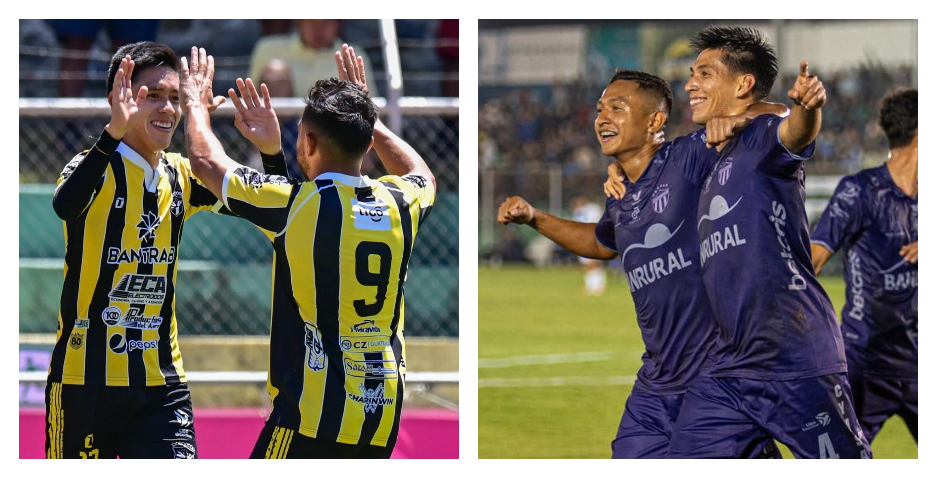 Aurora y Antigua GFC levantarán el telón de la jornada 18 del torneo Clausura de la Liga Nacional. (Foto Prensa Libre: Aurora FC y Antigua GFC).