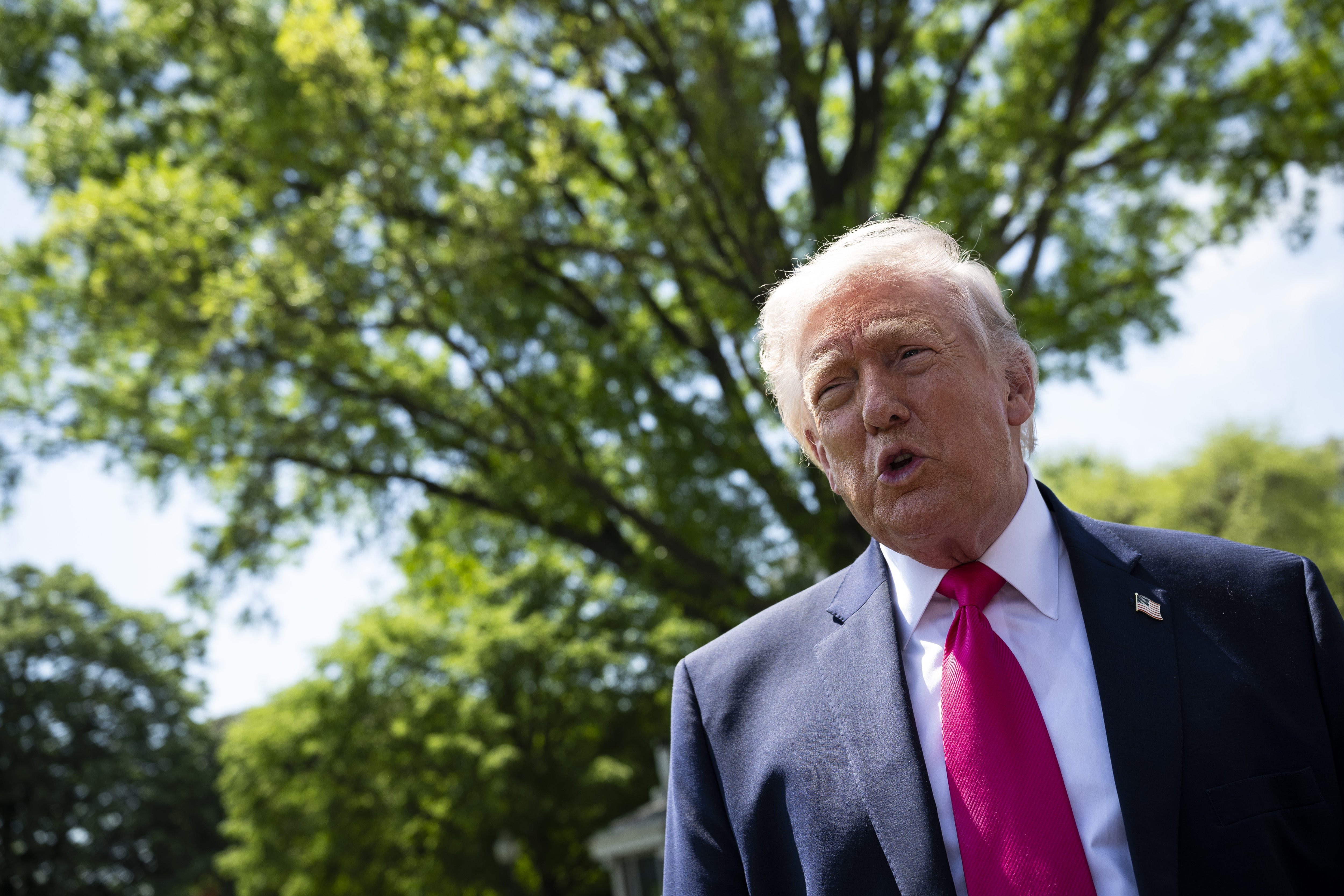 Donald Trump habla del papa León XIV