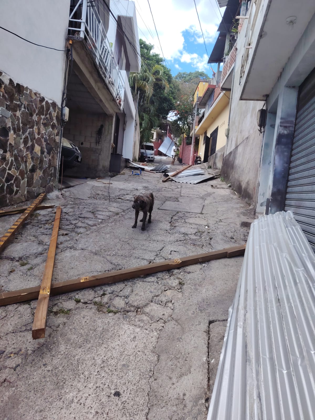 Remolino láminas Cuilapa Santa Rosa fuerte viento Bomberos Conred