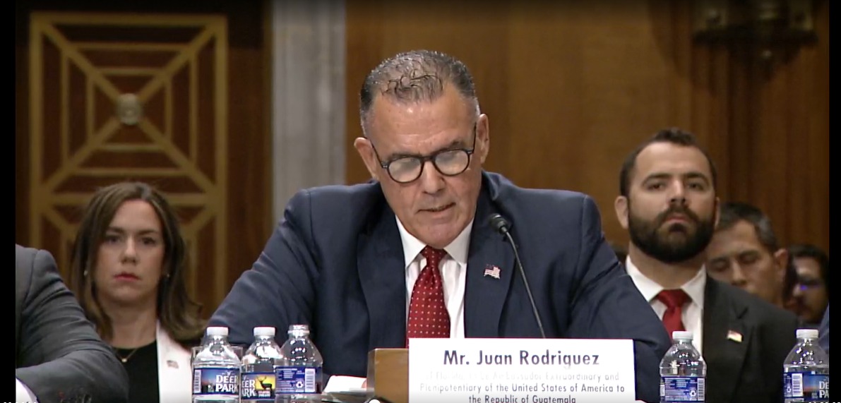 “Guatemala es importante”: Declaración de Juan Rodríguez, nominado para Embajador de EE. UU.