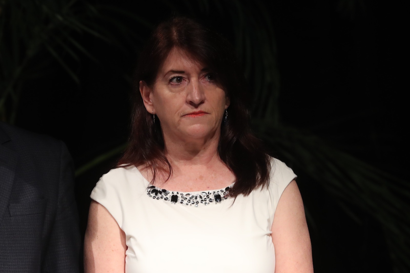 Imagen de la ministra de Cultura y Deportes Liwy Grazioso.  En conferencia de prensa se anunció su renuncia.  (Foto Prensa Libre: Érick Ávila)