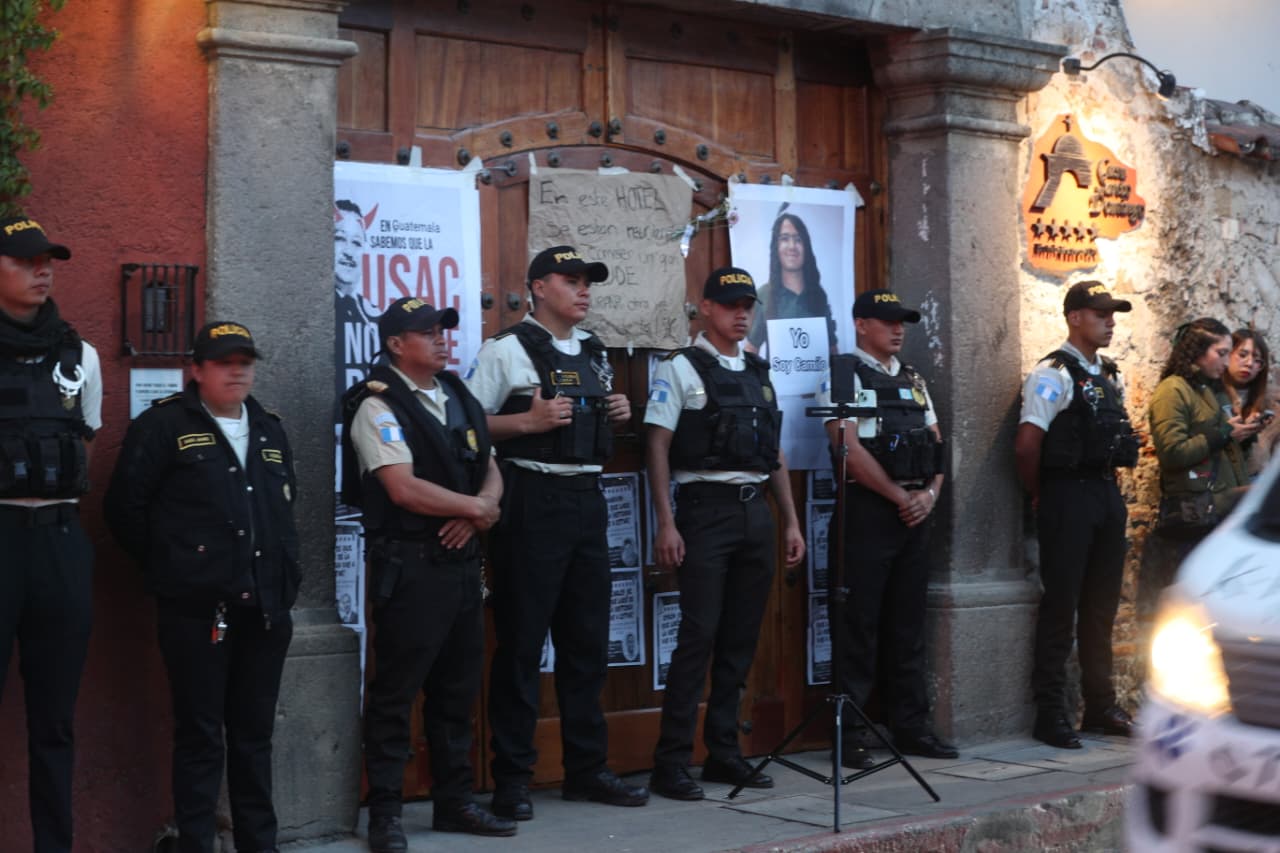 PLANTON USAC WALTER MAZARIEGOS'