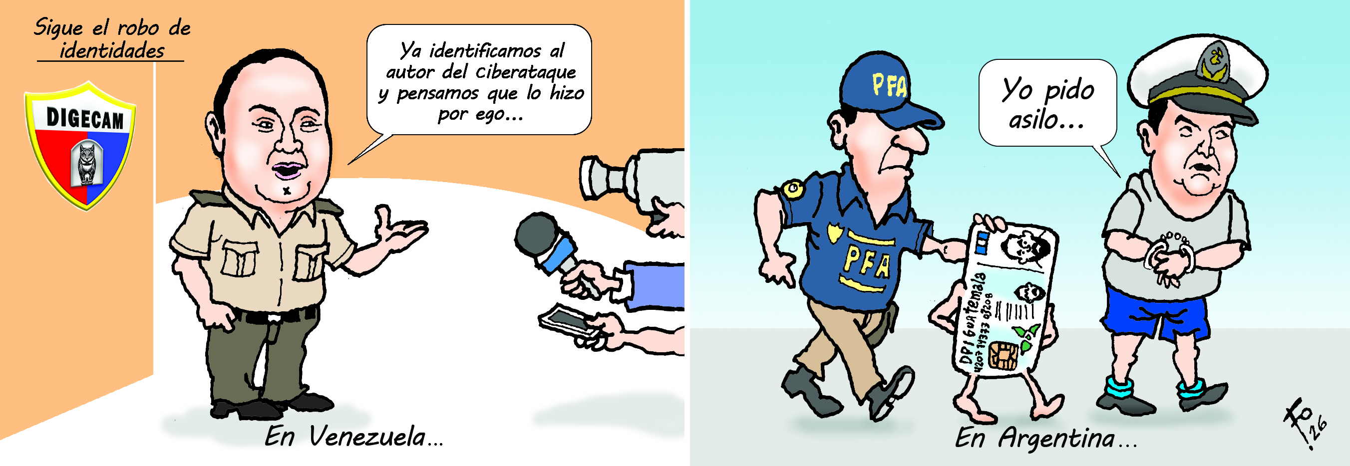 Personajes: Henry Sáenz y Fernando Farías Laguna.