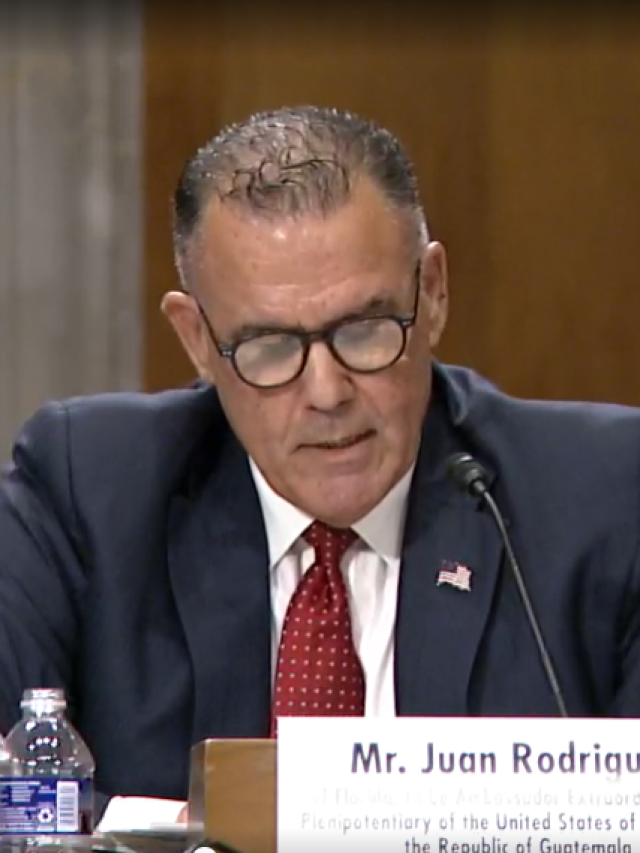 Nominado a embajador de EE. UU. en Guatemala habla de varios temas