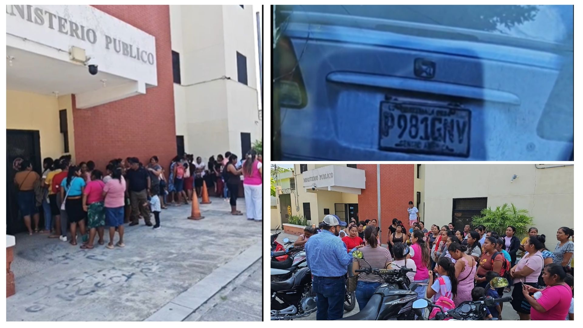 Mujeres de la aldea Caoba, en Petén, presentaron denuncias ante el MP el 9 de abril, tras señalar que fueron víctimas de una estafa: recibieron víveres a cambio de sus datos, luego utilizados para gestionar créditos sin autorización. (Foto, Prensa Libre: cortesía Noticias Al Día / Petén)