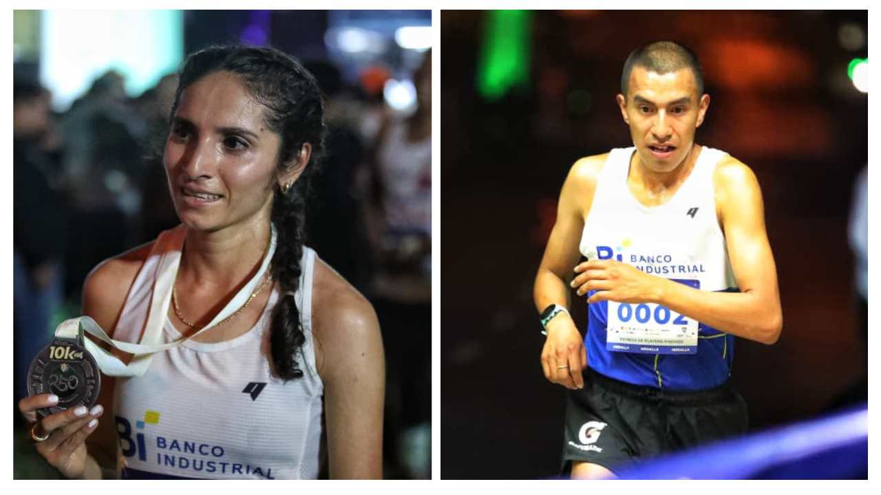 Alberto González y Viviana Aroche ganan la carrera nocturna 10K de la Municipalidad de Guatemala