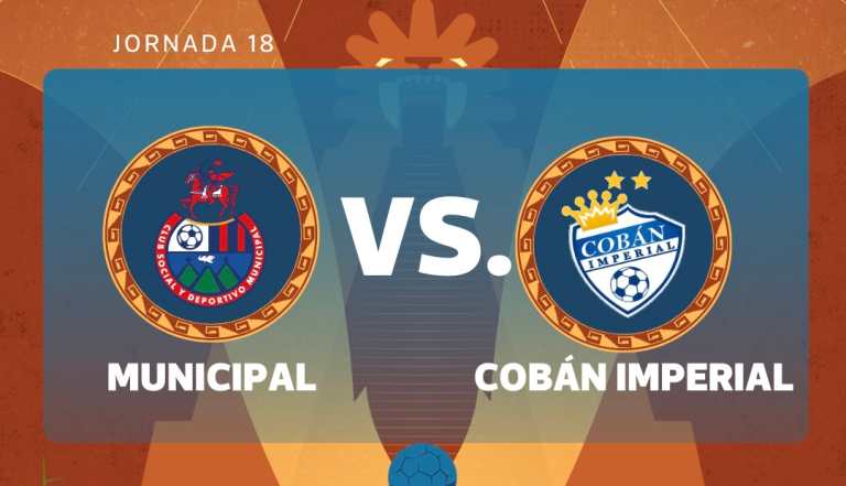 EN VIVO | Municipal vs. Cobán Imperial por la jornada 18 del Torneo Clausura 2