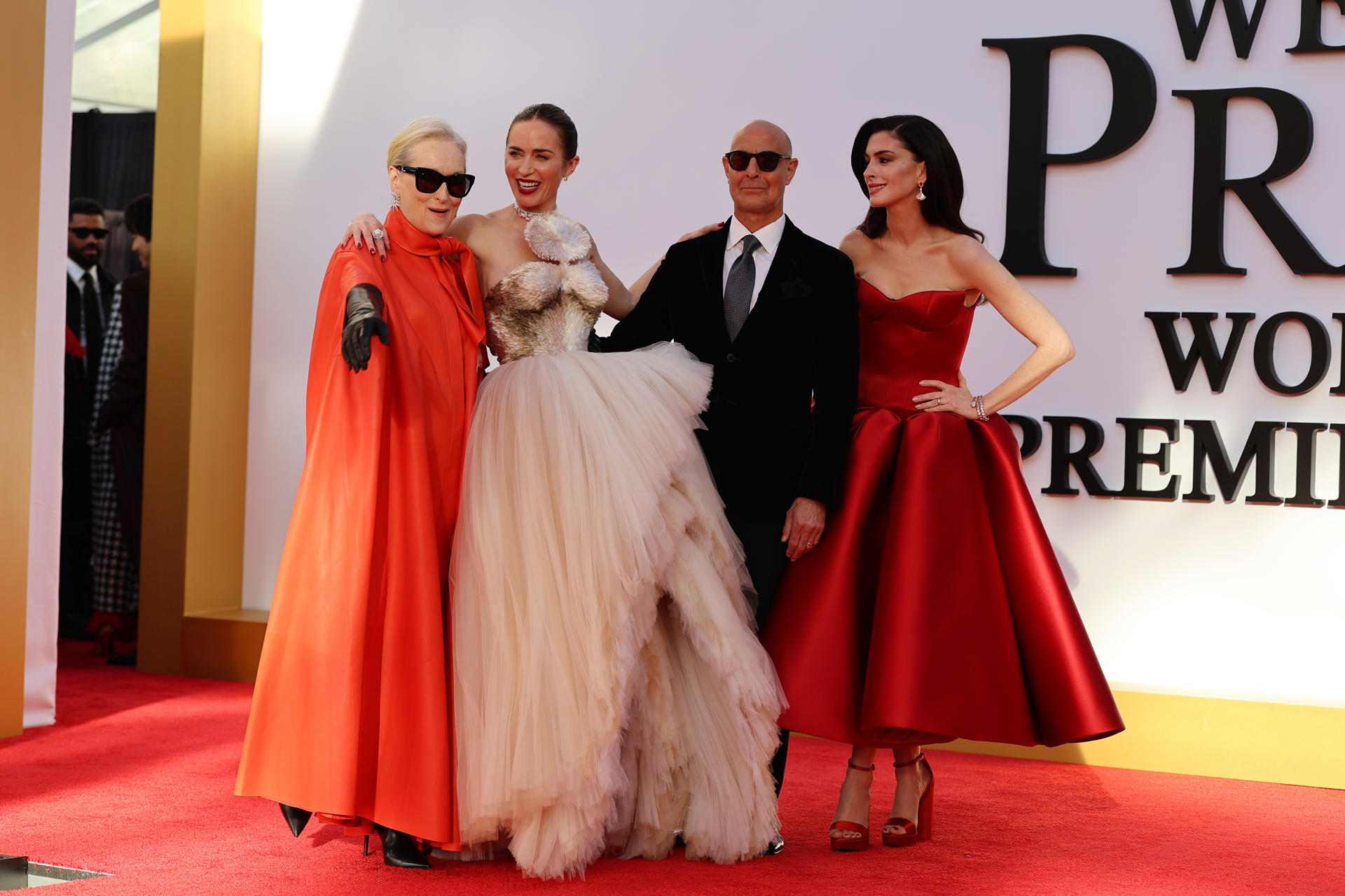 Las estrellas de "El diablo viste a la moda 2" celebran su estreno en Nueva York