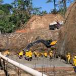 La Ruta Cito-Zarco registra avances tras meses de retrasos. CIV prevé concluir obras en mayo, a un año de que la ruta colapsara por la intensas lluvias. Este tramo es clave para comercio, turismo y transporte en Guatemala. (Foto, Prensa Libre: cortesía CIV)