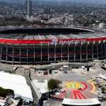 MEX2506. CIUDAD DE MÉXICO (MÉXICO), 11/05/2026.- Fotografía aérea que muestra el estadio Azteca 'Banorte' el 27 de marzo de 2026, en Ciudad de México (México). A un mes del arranque de la Copa Mundial de fútbol 2026, México lamenta su papel secundario ante Estados Unidos, por contar con apenas 13 partidos de los más de 100 del torneo, además de la alargada sombra del presidente estadounidense, Donald Trump, que opaca las celebraciones en el país. EFE/ Tomas Pérez