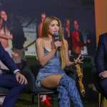 NEW YORK (United States), 15/05/2026.- Colombian artist Shakira (C) speaks during Global Citizen NOW in New York, New York, USA, 14 May 2026. Global Citizen and FIFA announced that the FIFA World Cup Final Halftime Show on 19 July will feature Madonna, Shakira, and BTS as headliners. (Nueva York) EFE/EPA/SARAH YENESEL